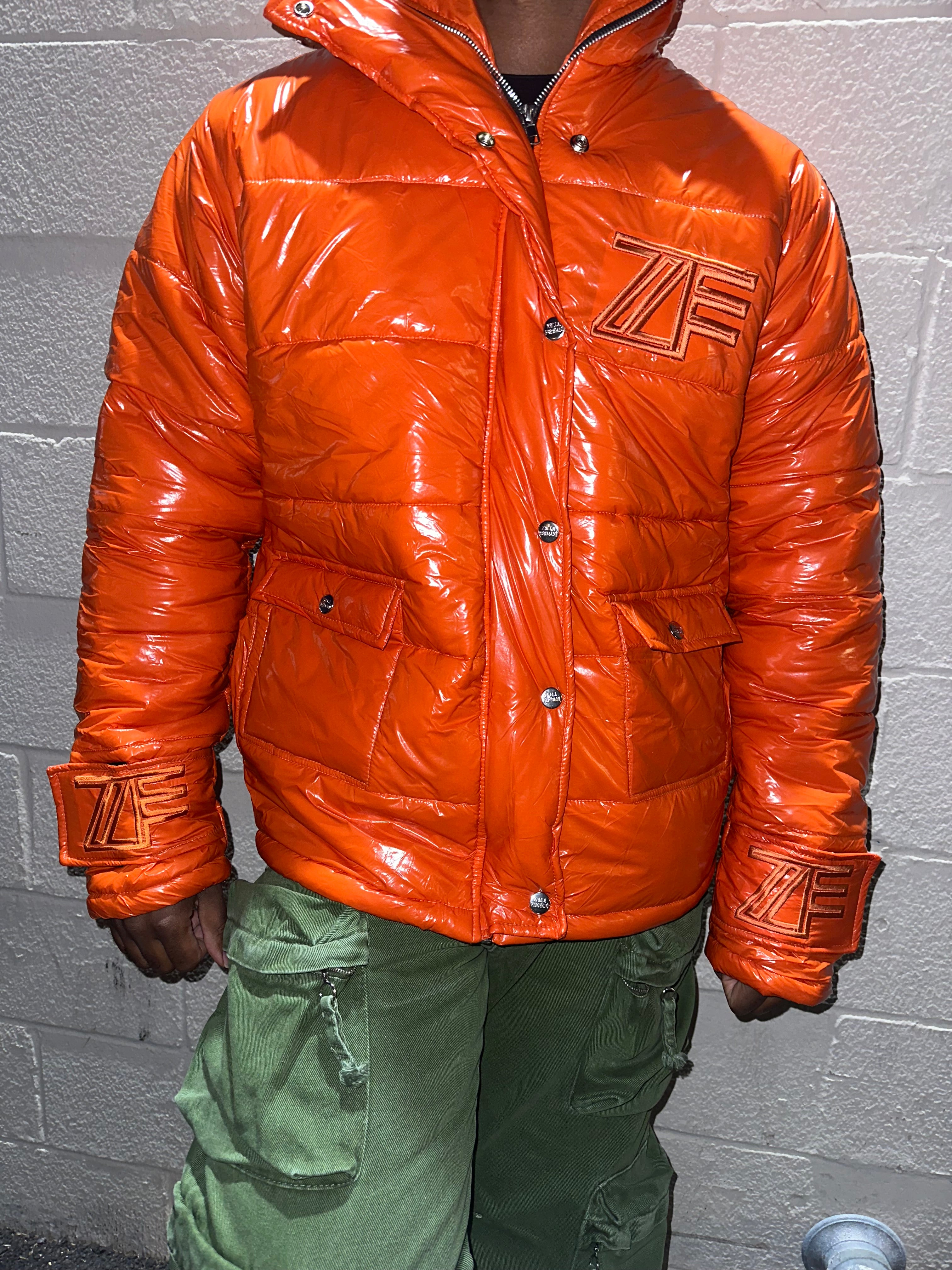 Orange ZF Puffer Coat