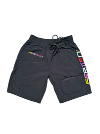Black Nylon Fermani Shorts